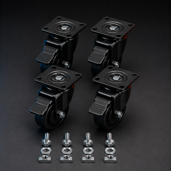SimXPro GT-RS — Roulettes x4 + kit de montage