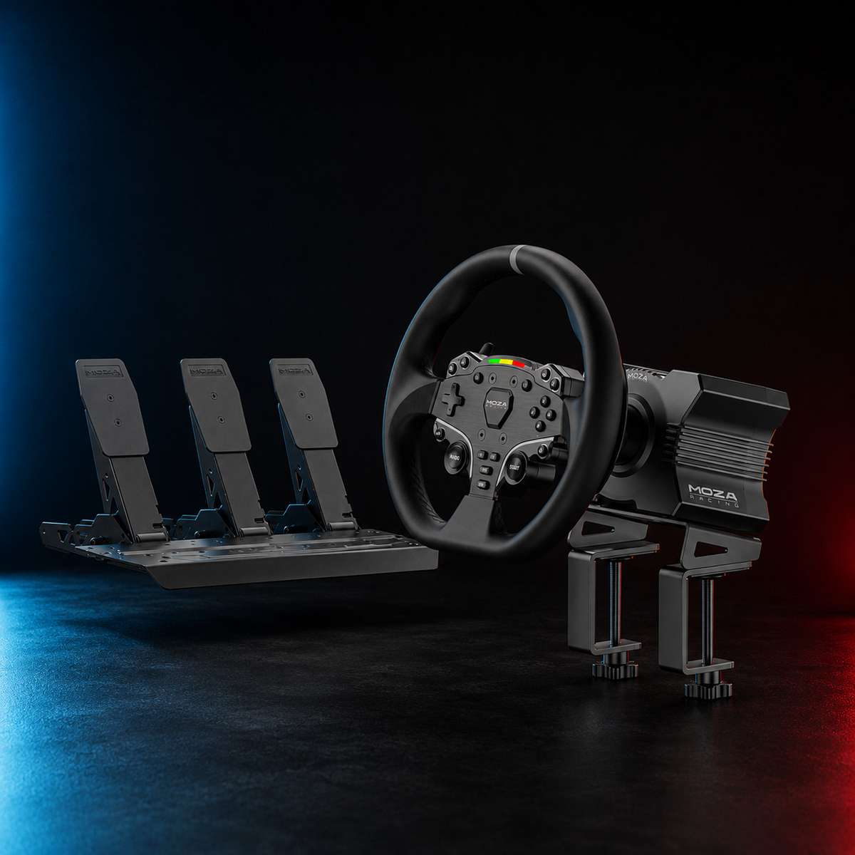 MOZA R5 Pro — Bundle Direct Drive 3 pédales