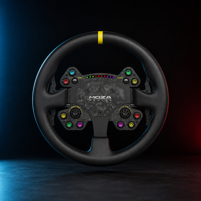 MOZA RS V2 — Volant rond premium