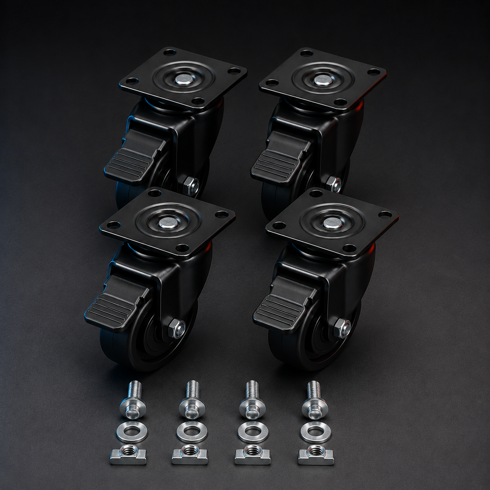 SimXPro GT-RS — Roulettes x4 + kit de montage